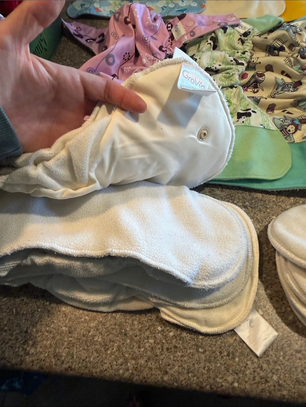 GroVia Multi-Color Reusable Cloth Training Pants diaper system